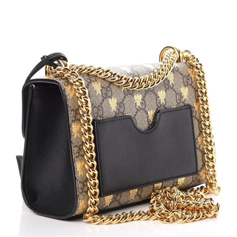 Padlock small GG bees shoulder bag 